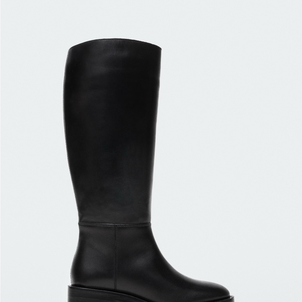 Mango Black Riding Boots - Picture 2 of 4